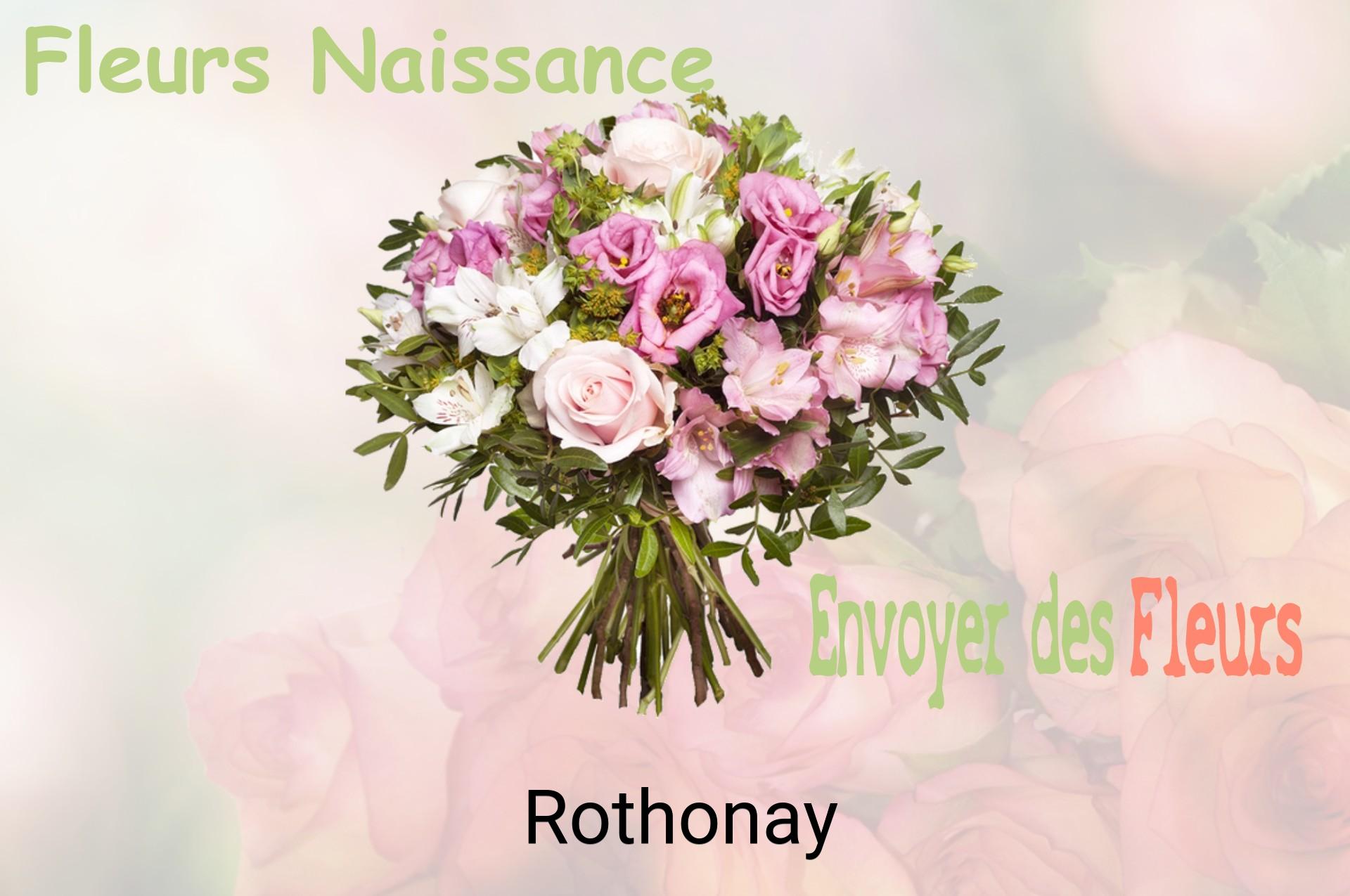 Bouquet de fleurs de naissance livré à Rothonay